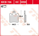 All Round Sintered Metal Brake Pads For Daelim OTELLO 125 ABS 2017 - 53.4 MM