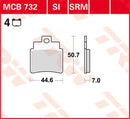All Round Sintered Metal Brake Pads For Kymco KXR 250 2X4 2004-2007 - 50.7 MM