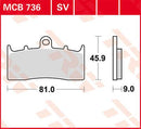 All Round Sintered Metal Brake Pads For BMW K 1200 LT ABS 2000-2003 - 81 MM
