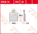All Round Sintered Metal Brake Pads For Aprilia AF1 125 1988-1992 - 39.6 MM