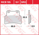 All Round Sintered Metal Brake Pads For Aprilia NA 850 2007-2012 - 68 MM