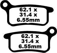 TT Sport Carbon Fusion Brake Pads | Vendor No FA357TT