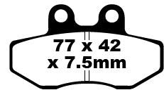 FA Series Organic Brake Pads | Vendor No FA167