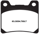 Ceramic Brake Pads For Yamaha FJ 1100 - 63.3 MM