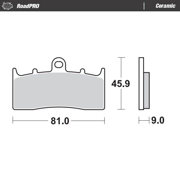Ceramic Brake Pads For BMW K 1200 LT ABS - 81 MM