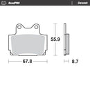 Ceramic Brake Pads For Yamaha FZ 600 - 67.8 MM