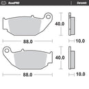Ceramic Brake Pads For Honda CB 125 R ABS - 88.0 MM