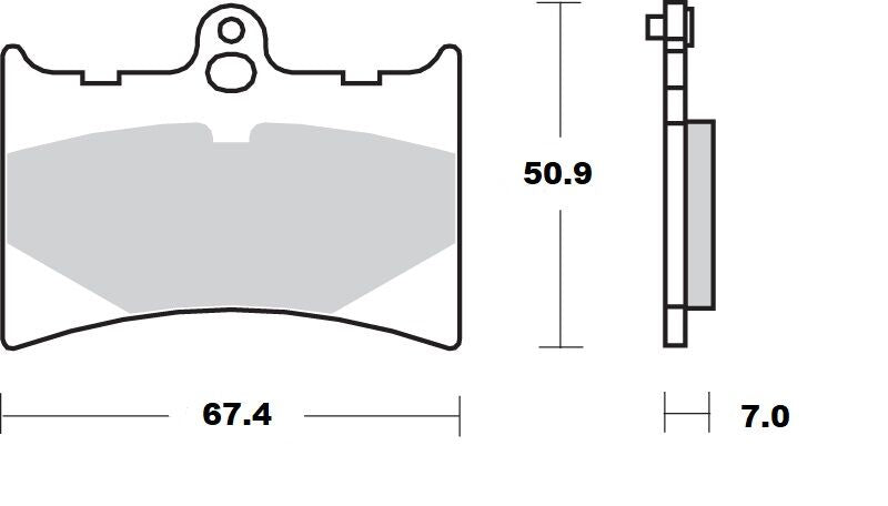 Ceramic Brake Pads For Aprilia AF1 125 - 50.9 MM