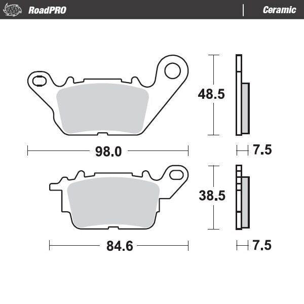 Ceramic Brake Pads For Yamaha GPD 125 ABS
