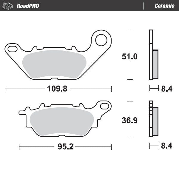 Ceramic Brake Pads For Yamaha GPD 155 ABS