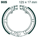 Brake Shoe Plain Series Organic For Piaggio R 50 1970-1983