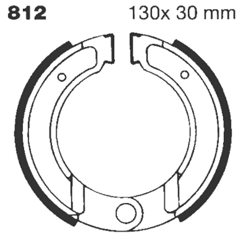 "G" Grooved Brake Shoe - 130 MM | Vendor No 812G