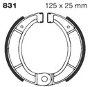 "G" Grooved Brake Shoe - 125 MM | Vendor No 831G