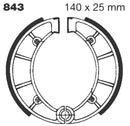 "G" Grooved Brake Shoe - 140 MM | Vendor No 843G