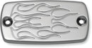 Master Cylinder Cover Flame Chrome For Honda VT 1100 C 1997-2007