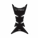 3D Motorcycle Stickers - Tank Pad Black For Kawasaki Z 750 2006>2012