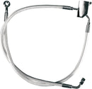 Braided Rear Brake Line Kit Chrome For Harley Davidson FLST 1450