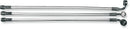 Alternate Length Designer Series Braided Non-ABS Front Upper Brake Line Kit Chrome - 84 CM