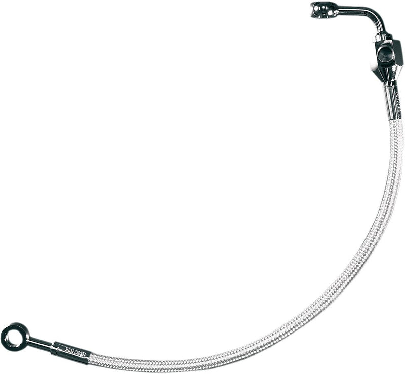 Braided Rear Brake Line Kit Polished For Harley Davidson FLST 1340