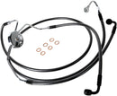 Designer Series Front Lower Brake Line Kit Black / Black Pearl For Harley Davidson FLHR 1584 ABS