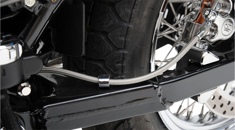 BYO® Build-Your-Own Universal Hydraulic Brake Line Polished / Silver For Harley Davidson FLHR 1750