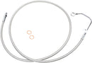 Designer Series ABS-Specific Mid Brake Line Kit Polished / Silver For Harley Davidson FLHR 1584 ABS - 28 CM