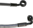 E-Z Align Braided Single Disc Front Brake Line Black / Black Pearl For Harley Davidson FXDB 1584 - 127 CM