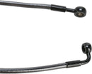 E-Z Align Braided Single Disc Front Brake Line Black / Black Pearl For Harley Davidson FLSTC 1584 - 117 CM
