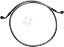 E-Z Align Braided Single Disc Front Brake Line Black / Black Pearl For Harley Davidson XL 1200 C ABS - 117 CM
