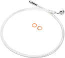 Designer Series ABS-Specific Upper Brake Line Kit Chrome For Harley Davidson FLS 1690 ABS - 76 CM