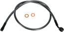 Alternate Length Designer Series ABS-Specific Front Brake Line Kit Black / Black Pearl For Harley Davidson FLD 1690 ABS - 86.5 CM
