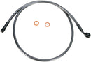 Alternate Length Designer Series ABS-Specific Front Brake Line Kit Black / Black Pearl - 101.5 CM
