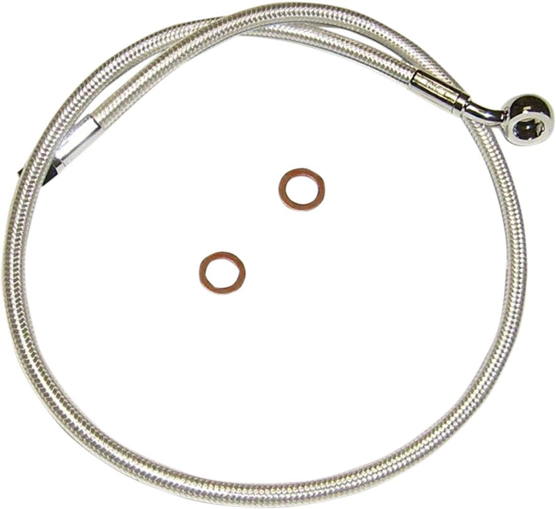 Designer Series ABS-Specific Upper Brake Line Kit Chrome For Harley Davidson FLHR 1584 ABS - 38 CM