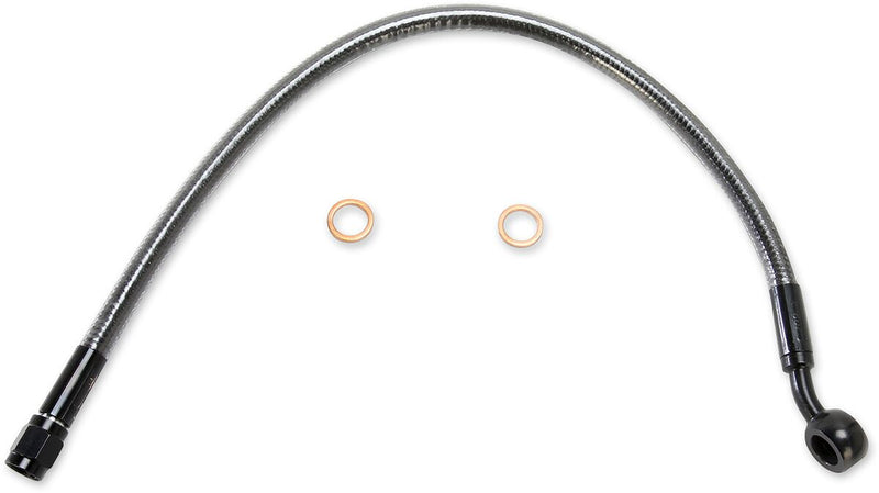 Designer Series ABS-Specific Upper Brake Line Kit Black / Black Pearl For Harley Davidson FLHR 1584 - 38 CM