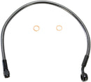 Alternate Length Designer Series ABS-Specific Front Brake Line Kit Black / Black Pearl - 45.5 CM