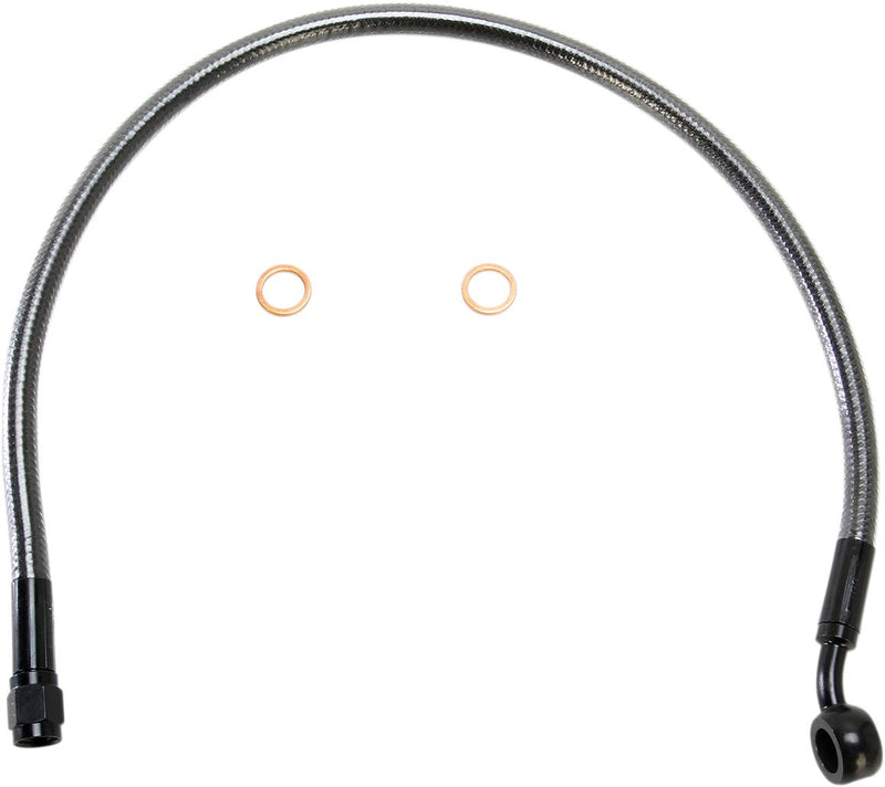 Designer Series ABS-Specific Upper Brake Line Kit Black / Black Pearl For Harley Davidson FLTRK 1868 ABS - 48.5 CM