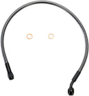 Designer Series ABS-Specific Upper Brake Line Kit Black / Black Pearl For Harley Davidson FLH 1868 ABS - 53.5 CM