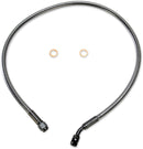 Alternate Length Designer Series ABS-Specific Front Brake Line Kit Black / Black Pearl For Harley Davidson FLSTN 1690 ABS - 71 CM