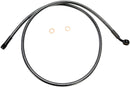 Alternate Length Designer Series ABS-Specific Front Brake Line Kit Black / Black Pearl - 106.5 CM