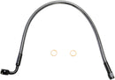 Alternate Length Designer Series ABS-Specific Front Brake Line Kit Black / Black Pearl - 43 CM