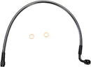 Alternate Length Designer Series ABS-Specific Front Brake Line Kit Black / Black Pearl - 48.5 CM