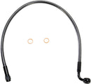 Designer Series ABS-Specific Upper Brake Line Kit Black / Black Pearl For Harley Davidson FXBR 1750 ABS - 53.5 CM
