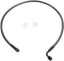 Alternate Length Designer Series ABS-Specific Front Brake Line Kit Black / Black Pearl For Harley Davidson FXSB 1690 ABS - 66 CM