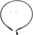 Alternate Length Designer Series ABS-Specific Front Brake Line Kit Black / Black Pearl - 71 CM