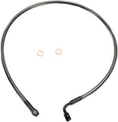 Alternate Length Designer Series ABS-Specific Front Brake Line Kit Black / Black Pearl - 76 CM