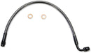 Alternate Length Designer Series ABS-Specific Front Brake Line Kit Black / Black Pearl - 76 CM