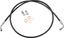 Black Braided Brake Line Kit Black For Harley Davidson FLHRS 1450 - 30.5 CM - 35.5 CM