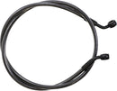 E-Z Align Braided Single Disc Front Brake Line Black / Black Pearl For Harley Davidson XL 1200 CA - 106.5 CM