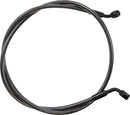 E-Z Align Braided Single Disc Front Brake Line Black / Black Pearl For Harley Davidson XG 500 - 112 CM