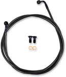 Midnight Braided Brake Line Kit Black / Midnight For Harley Davidson XL 1200 C - Standard